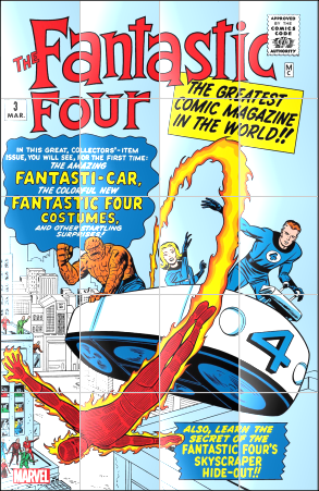 Fantastic Four #3 Facsimile Folded Promo Poster