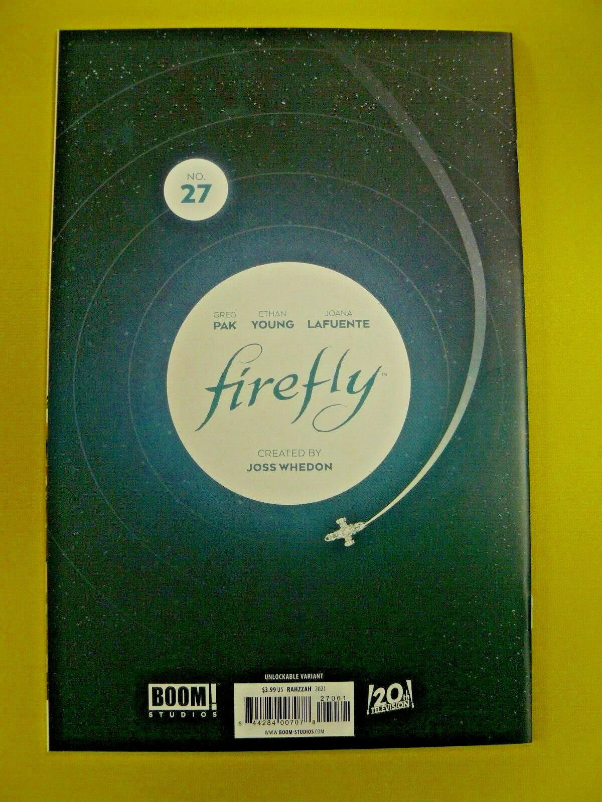 Firefly #27 - Rahzzah Unlockable Variant - NM- - Boom Studios
