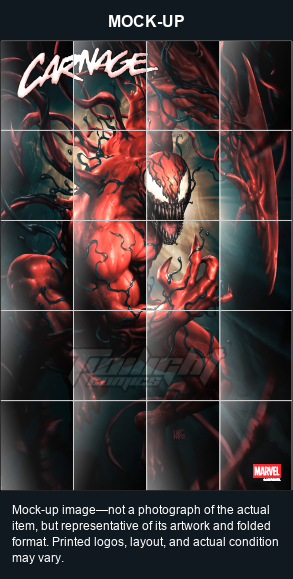Mock-up image—not a photograph of the actual item, but representative of its artwork and folded format. Printed logos, layout, and actual condition may vary. Twilight Comics watermark is on the mock-up only, not the physical poster.