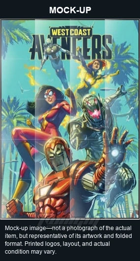 Mock-up image—not a photograph of the actual item, but representative of its artwork and folded format. Printed logos, layout, and actual condition may vary. Twilight Comics watermark is on the mock-up only, not the physical poster.