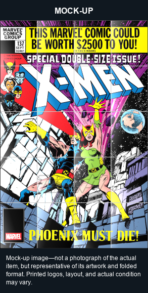 Mock-up image—not a photograph of the actual item, but representative of its artwork and folded format. Printed logos, layout, and actual condition may vary. Twilight Comics watermark is on the mock-up only, not the physical poster.