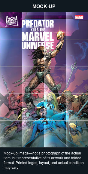 Mock-up image—not a photograph of the actual item, but representative of its artwork and folded format. Printed logos, layout, and actual condition may vary. Twilight Comics watermark is on the mock-up only, not the physical poster.
