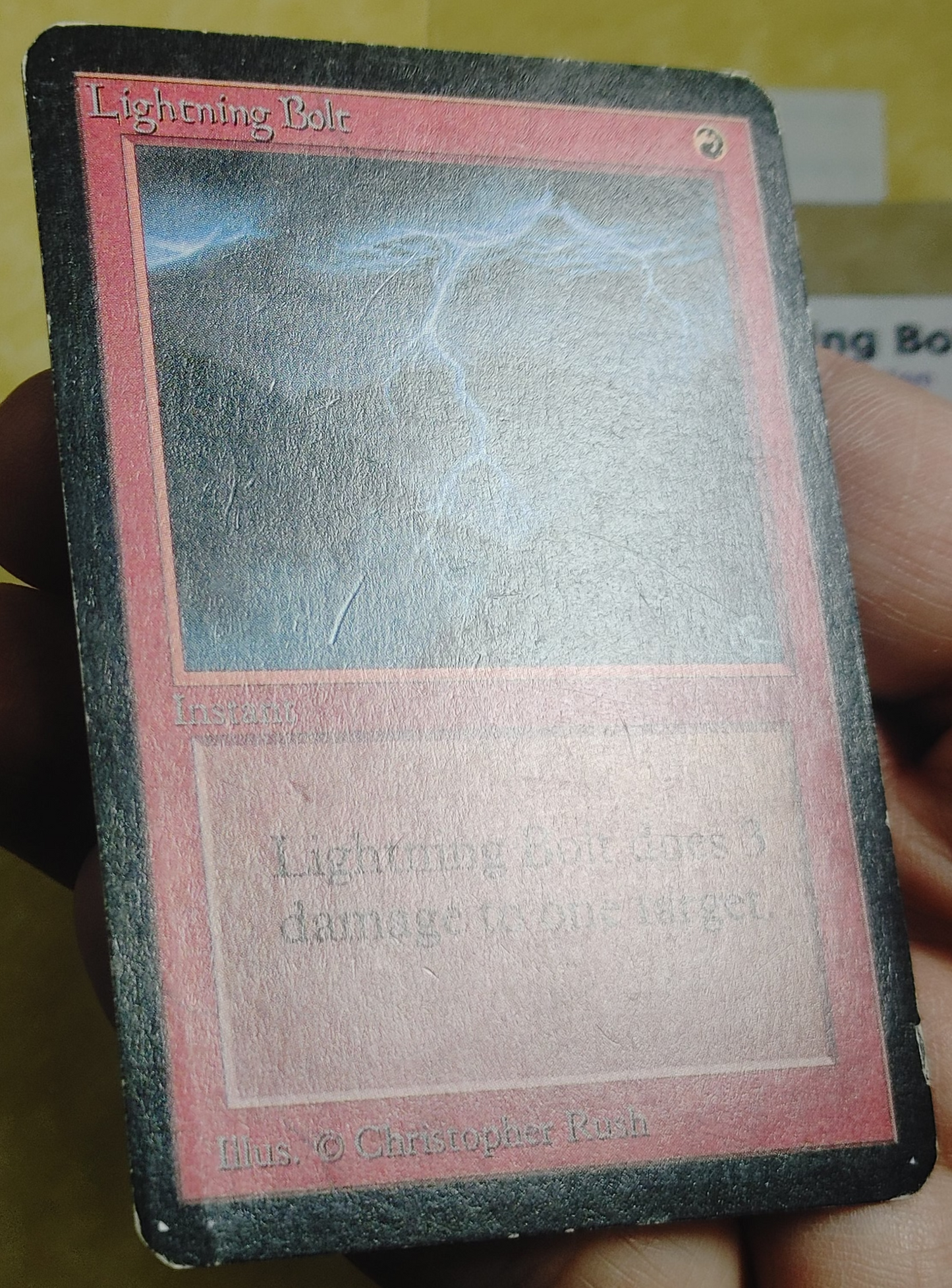 Lightinig Bolt (alpha) glare to show indentations