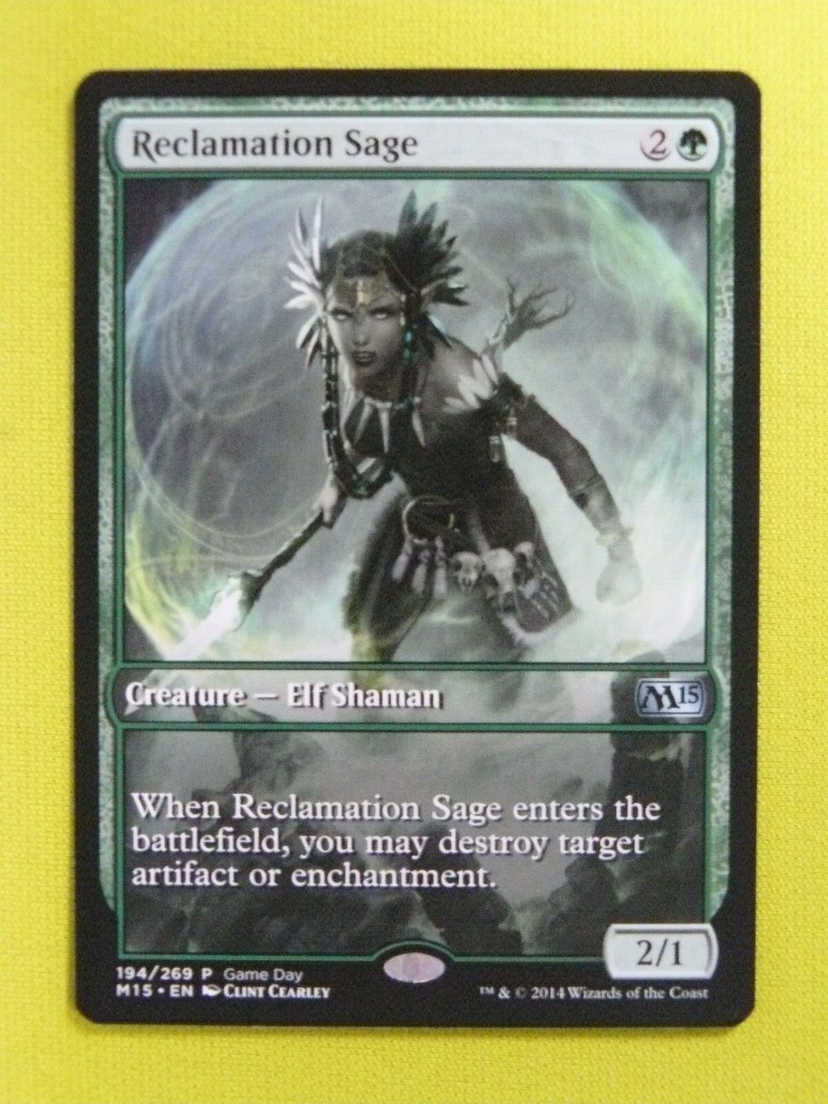 Reclamation Sage - Playset - Uncommon Green Creature - NM - Game Day Promo MTG