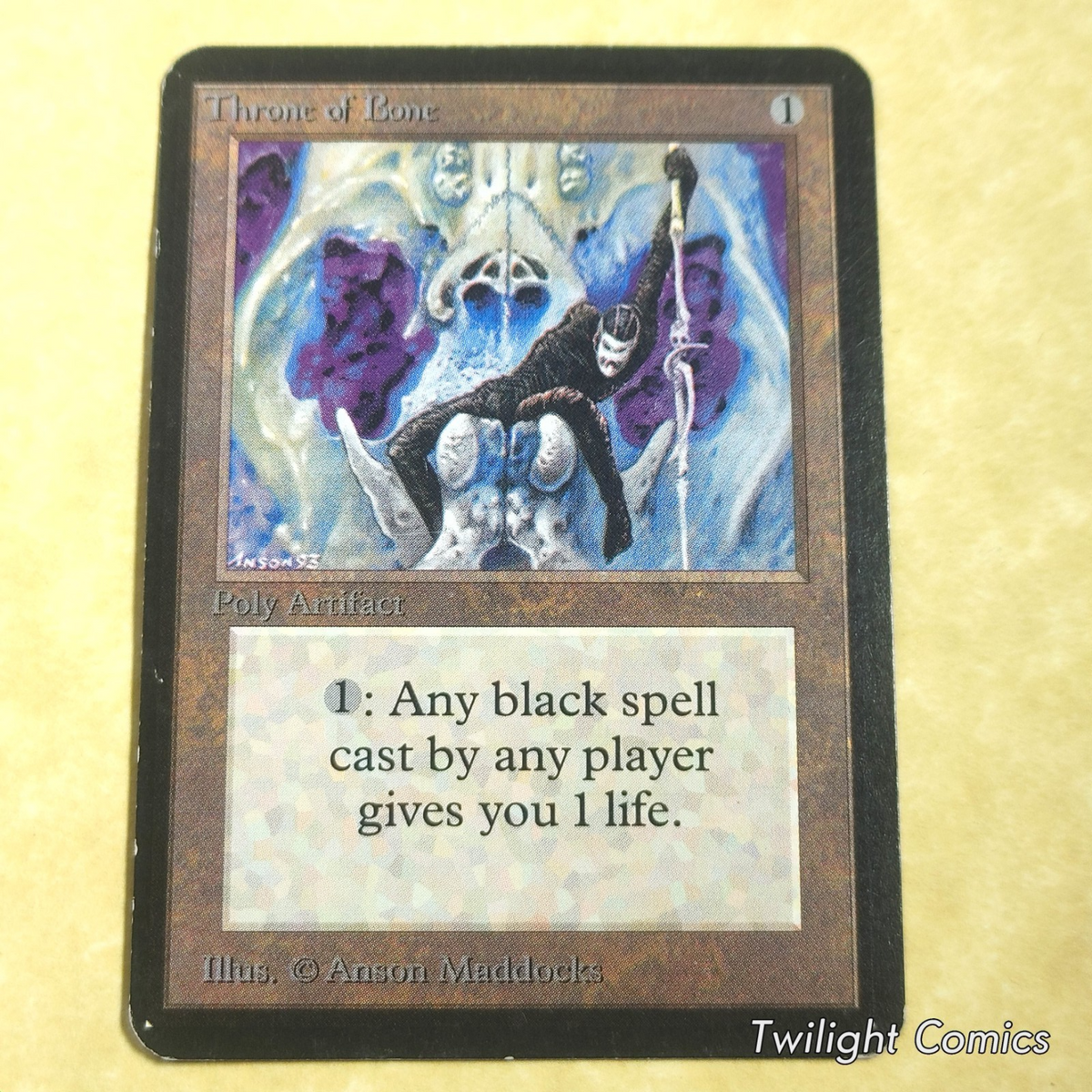 Throne of Bone MP -- Limited Edition Alpha MTG