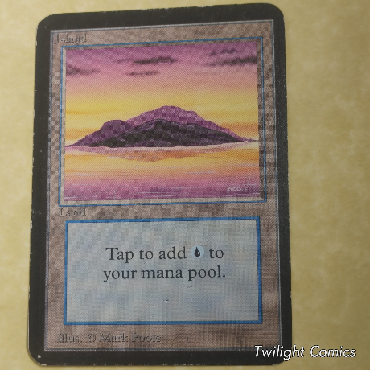 Island A(127) HP -- Limited Edition Alpha MTG