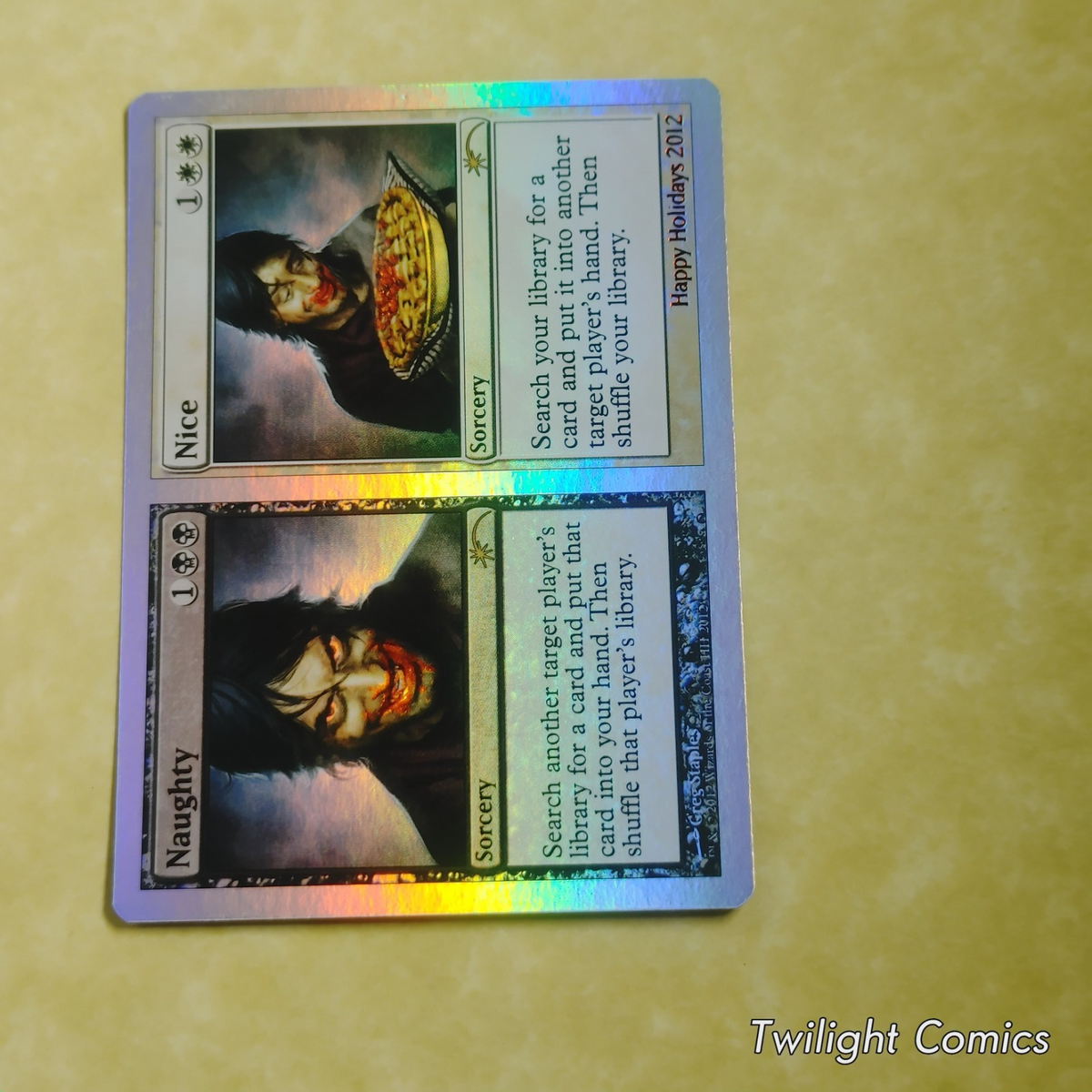 Naughty   Nice FOIL PROMO NM -- Happy Holidays 2012 MTG
