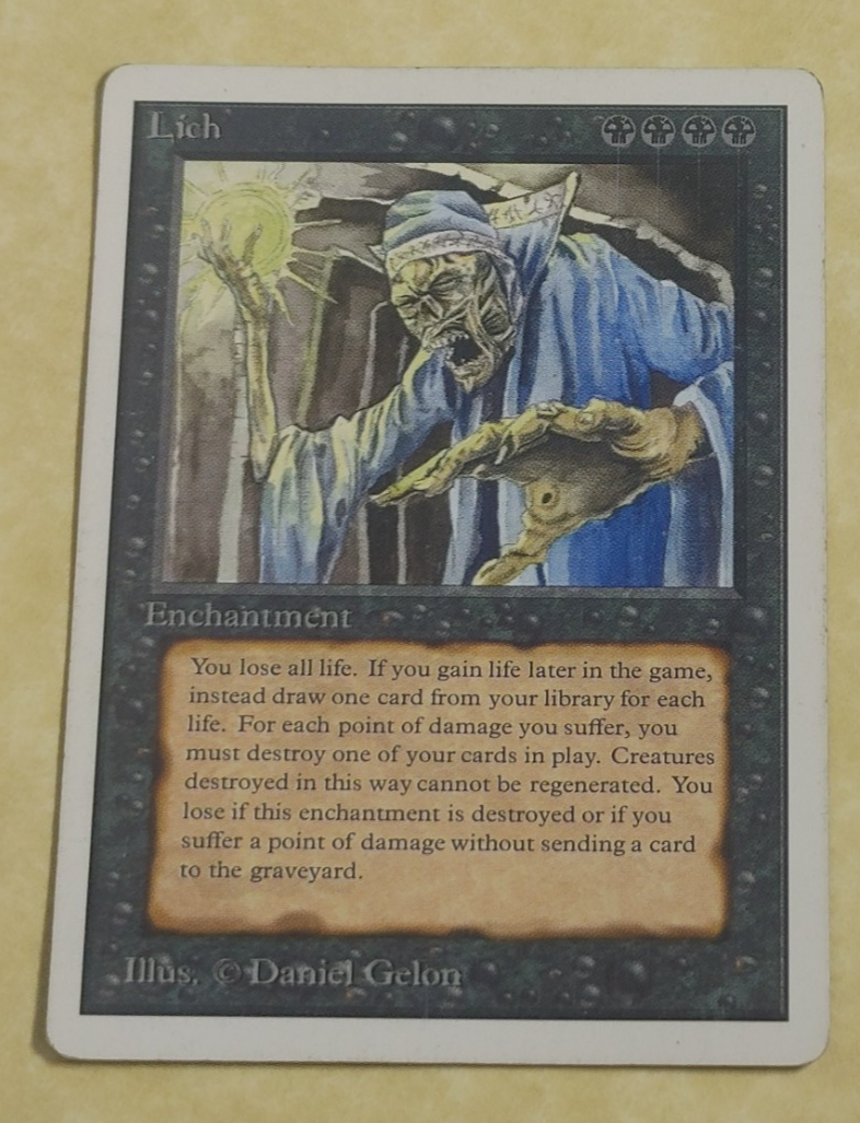 LICH MPHP -- Unlimited MTG -- See Photos