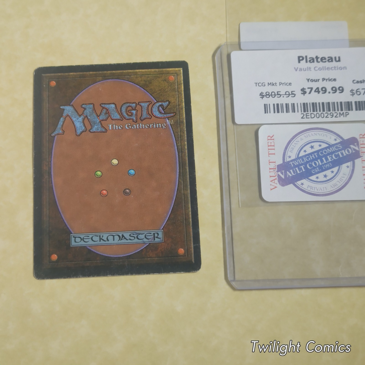 Original Art PLATEAU MP -- Unlimited MTG -- See Photos