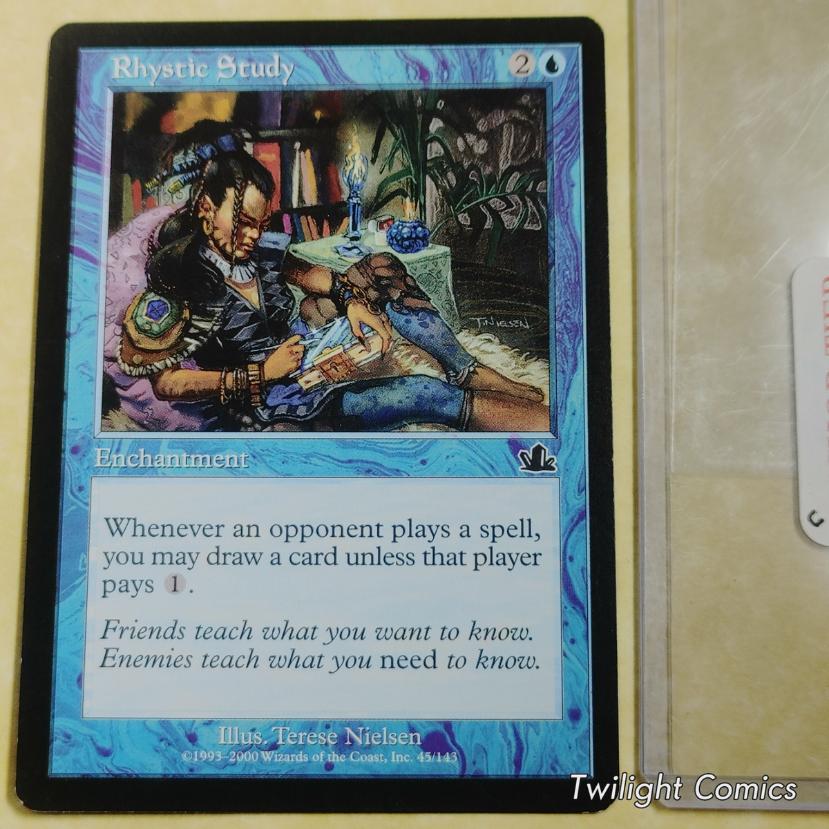 Rhystic Study NM -- Prophecy MTG