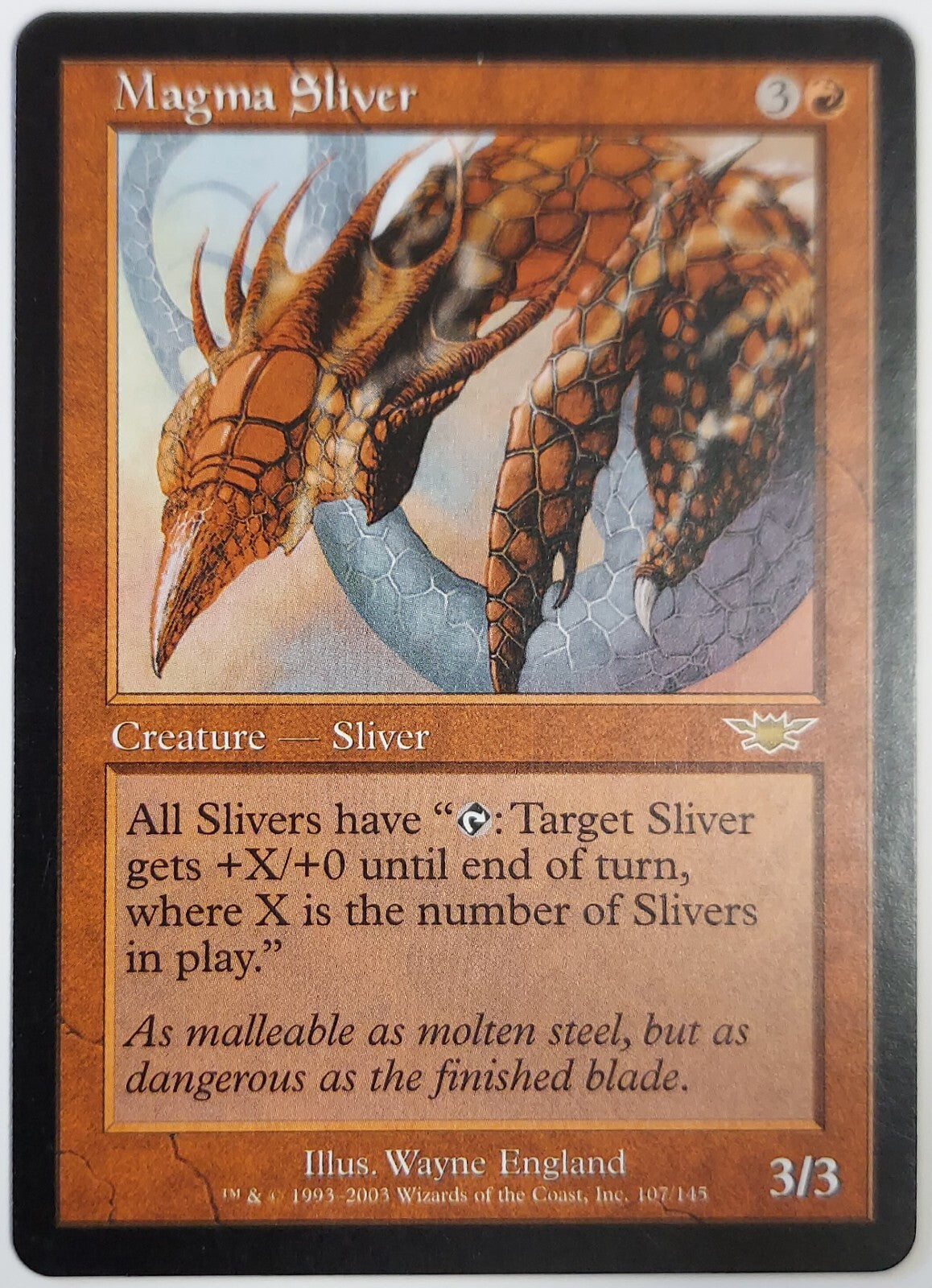 Magma Sliver LP -- Legions MTG