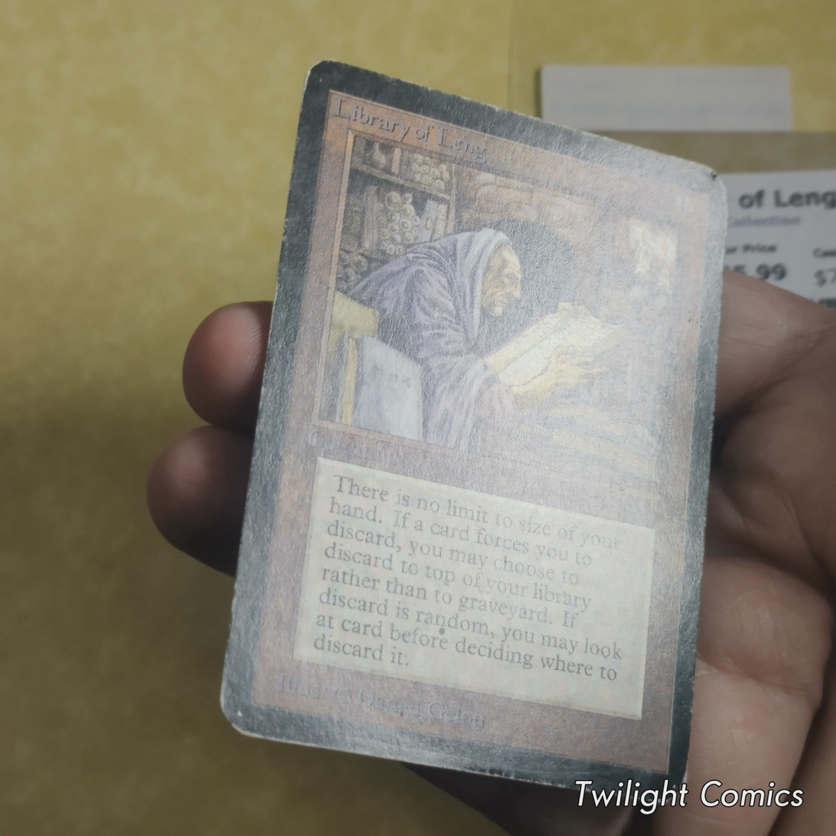 LIBRARY OF LENG HP -- Limited Edition Alpha MTG -- See Photos