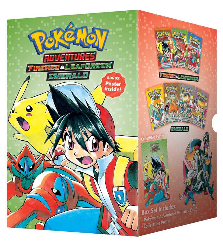 Pokémon Adventures FireRed & LeafGreen / Emerald Box Set by Hidenori Kusaka
