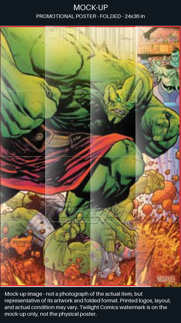 TaCOS standardized poster mock-up captions. Mock-up image—not a photograph of the actual item, but representative of its artwork and folded format. Printed logos, layout, and actual condition may vary. Twilight Comics watermark is on the mock-up only, not the physical poster. SHA256:e6dd67dd967e1fc6168ae0085115edd6065c562697a90ae3af6f2f7c0f472633