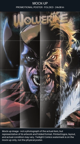 TaCOS standardized poster mock-up captions. Mock-up image—not a photograph of the actual item, but representative of its artwork and folded format. Printed logos, layout, and actual condition may vary. Twilight Comics watermark is on the mock-up only, not the physical poster. SHA256:717439cd9fc7e692329e08325a43c017ecb0f4768bfaf599460103b9c86d7de5