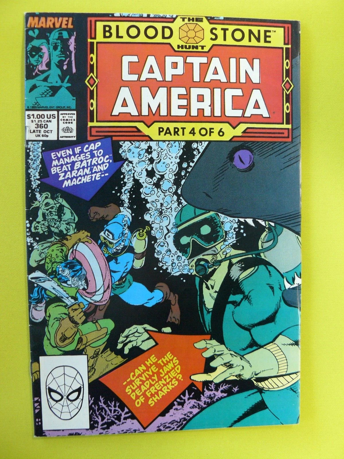 Captain America #360 - 1st Appearance of Crossbones - FN+ - Marvel
