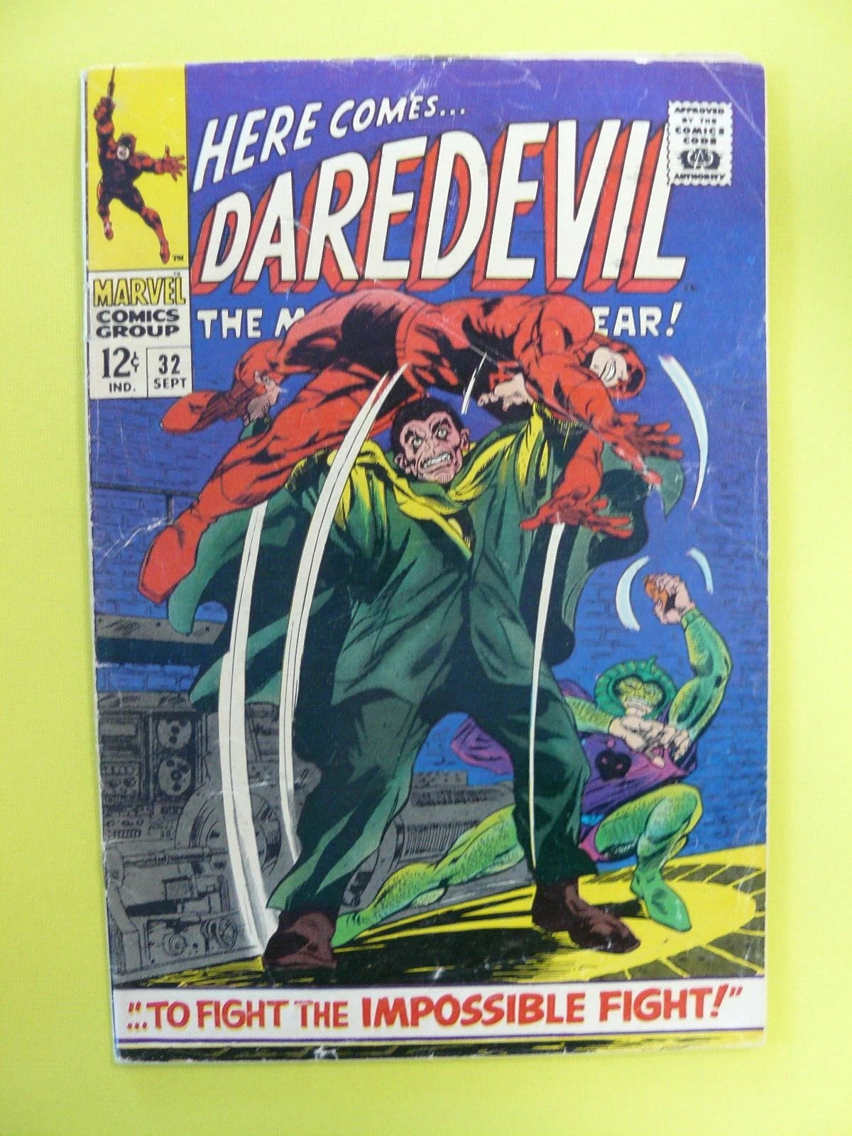 Daredevil #32 - Cobra & Mr Hyde app - Stan Lee & Gene Colan -  GD - Marvel