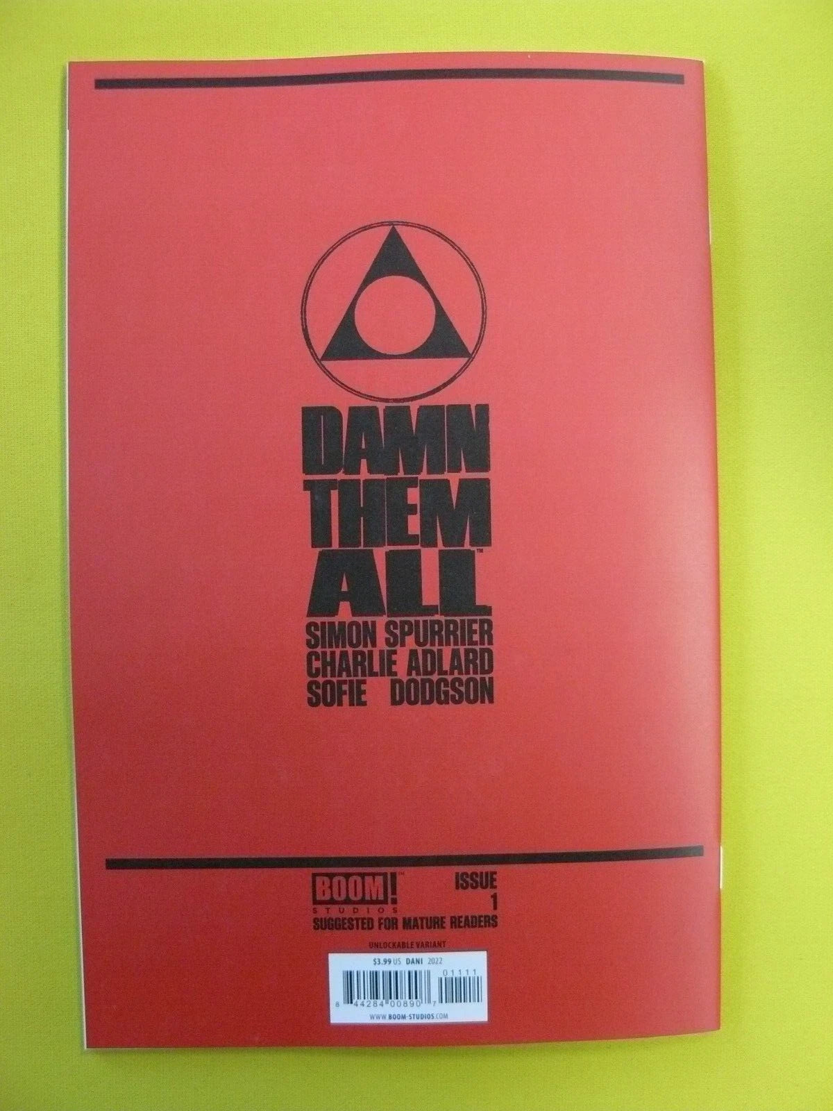 Damn Them All #1 - Dani Unlockable Variant - Spurrier & Aldred - NM - Boom