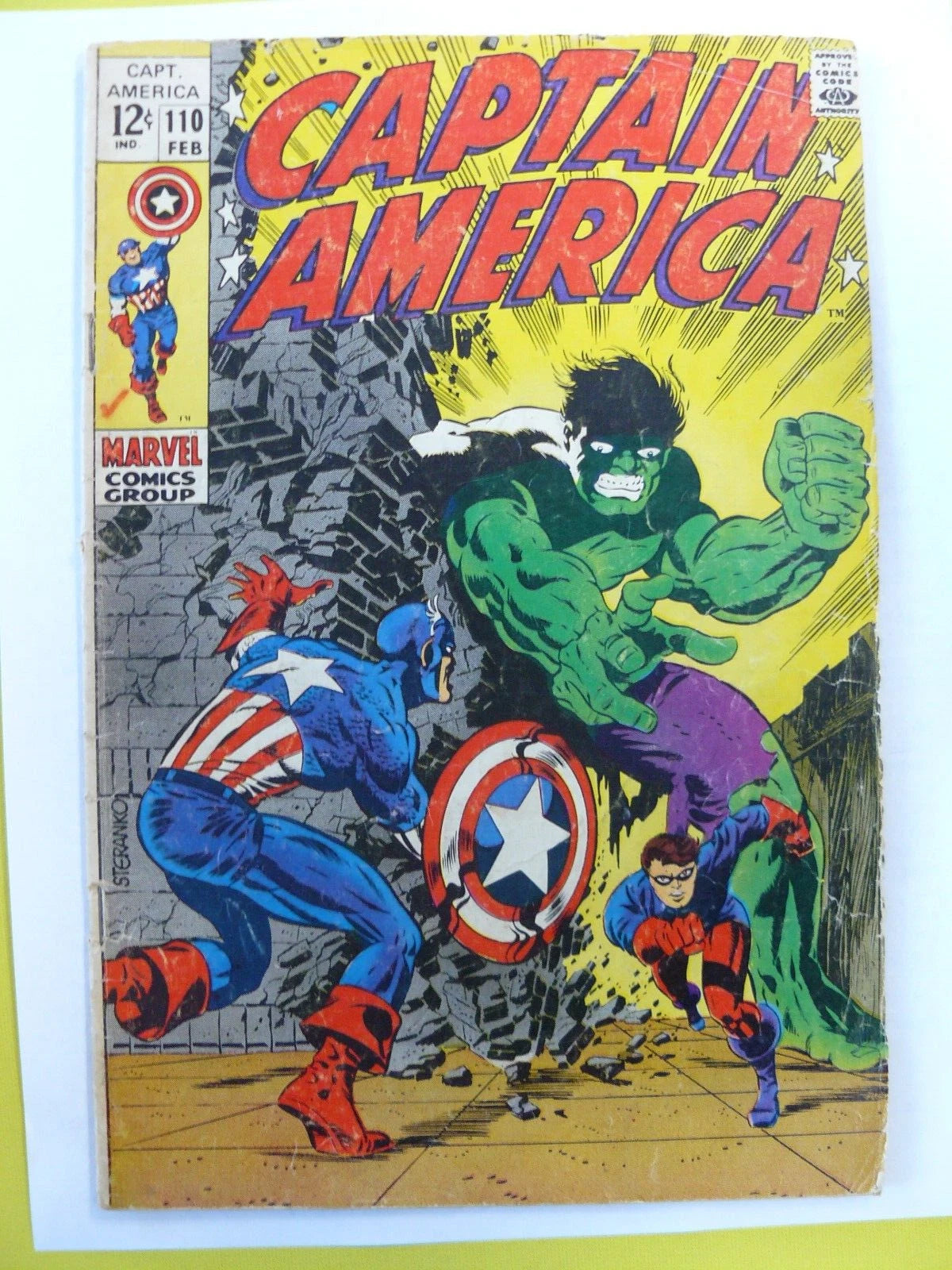 Captain America #110 - 1st App Madame Hydra (Viper) - Rick Jones - GD+ - Marvel