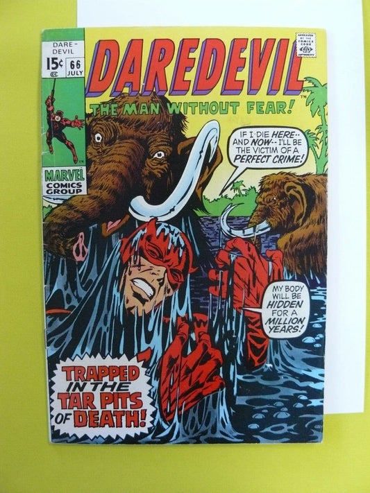Daredevil #66 - Death of Brother Brimstone - Roy Thomas & Gene Colan - FN Marvel