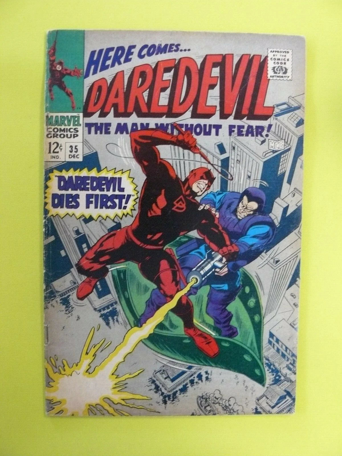 Daredevil #35 - Daredevil vs Trapster - Stan Lee & Gene Colan -  GD - Marvel