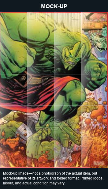 Mock-up image—not a photograph of the actual item, but representative of its artwork and folded format. Printed logos, layout, and actual condition may vary. Twilight Comics watermark is on the mock-up only, not the physical poster.
