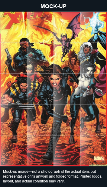 Mock-up image—not a photograph of the actual item, but representative of its artwork and folded format. Printed logos, layout, and actual condition may vary. Twilight Comics watermark is on the mock-up only, not the physical poster.