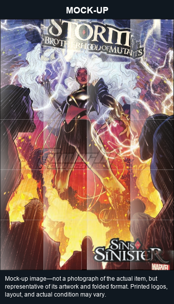Mock-up image—not a photograph of the actual item, but representative of its artwork and folded format. Printed logos, layout, and actual condition may vary. Twilight Comics watermark is on the mock-up only, not the physical poster.