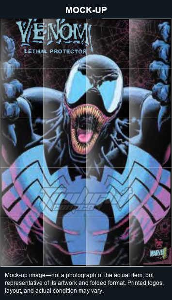 Mock-up image—not a photograph of the actual item, but representative of its artwork and folded format. Printed logos, layout, and actual condition may vary. Twilight Comics watermark is on the mock-up only, not the physical poster.