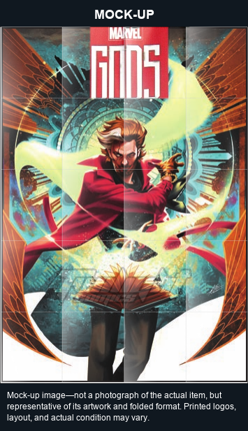 Mock-up image—not a photograph of the actual item, but representative of its artwork and folded format. Printed logos, layout, and actual condition may vary. Twilight Comics watermark is on the mock-up only, not the physical poster.