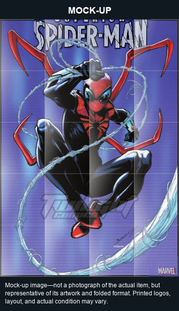 Mock-up image—not a photograph of the actual item, but representative of its artwork and folded format. Printed logos, layout, and actual condition may vary. Twilight Comics watermark is on the mock-up only, not the physical poster.