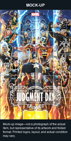 Mock-up image—not a photograph of the actual item, but representative of its artwork and folded format. Printed logos, layout, and actual condition may vary. Twilight Comics watermark is on the mock-up only, not the physical poster.