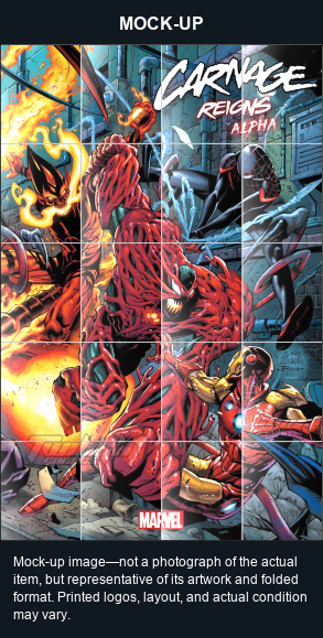 Mock-up image—not a photograph of the actual item, but representative of its artwork and folded format. Printed logos, layout, and actual condition may vary. Twilight Comics watermark is on the mock-up only, not the physical poster.