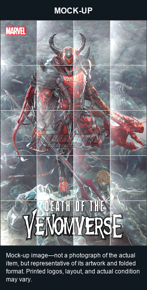 Mock-up image—not a photograph of the actual item, but representative of its artwork and folded format. Printed logos, layout, and actual condition may vary. Twilight Comics watermark is on the mock-up only, not the physical poster.
