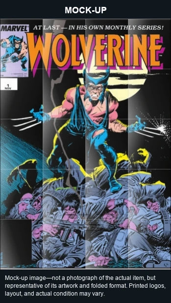 Mock-up image—not a photograph of the actual item, but representative of its artwork and folded format. Printed logos, layout, and actual condition may vary. Twilight Comics watermark is on the mock-up only, not the physical poster.