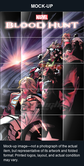 Mock-up image—not a photograph of the actual item, but representative of its artwork and folded format. Printed logos, layout, and actual condition may vary. Twilight Comics watermark is on the mock-up only, not the physical poster.