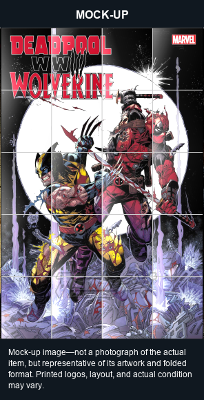 Mock-up image—not a photograph of the actual item, but representative of its artwork and folded format. Printed logos, layout, and actual condition may vary. Twilight Comics watermark is on the mock-up only, not the physical poster.