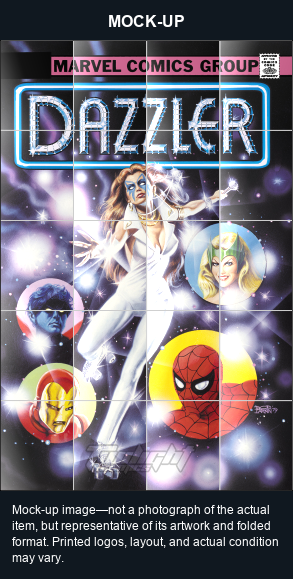 Mock-up image—not a photograph of the actual item, but representative of its artwork and folded format. Printed logos, layout, and actual condition may vary. Twilight Comics watermark is on the mock-up only, not the physical poster.