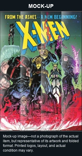 Mock-up image—not a photograph of the actual item, but representative of its artwork and folded format. Printed logos, layout, and actual condition may vary. Twilight Comics watermark is on the mock-up only, not the physical poster.
