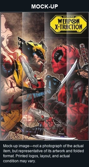 Mock-up image—not a photograph of the actual item, but representative of its artwork and folded format. Printed logos, layout, and actual condition may vary. Twilight Comics watermark is on the mock-up only, not the physical poster.