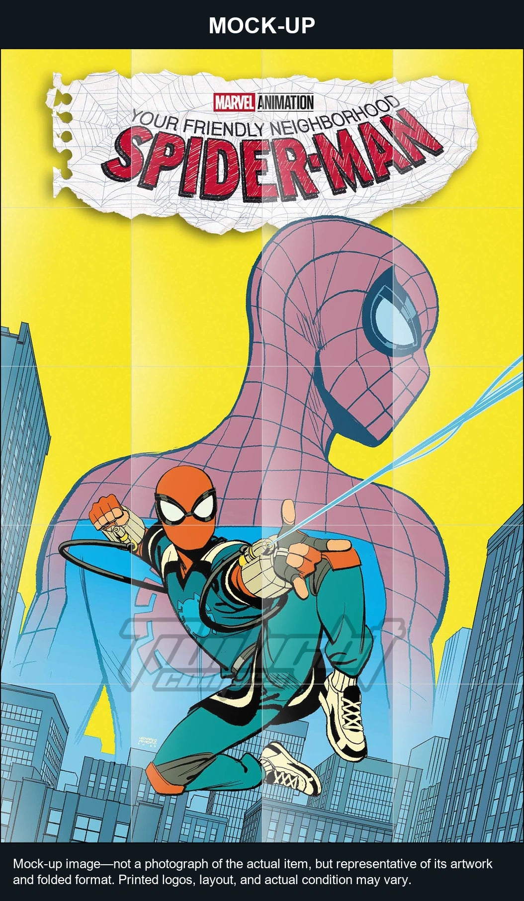 Mock-up image—not a photograph of the actual item, but representative of its artwork and folded format. Printed logos, layout, and actual condition may vary. Twilight Comics watermark is on the mock-up only, not the physical poster.