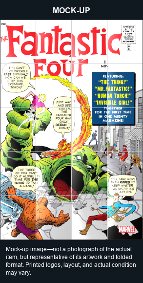Mock-up image—not a photograph of the actual item, but representative of its artwork and folded format. Printed logos, layout, and actual condition may vary. Twilight Comics watermark is on the mock-up only, not the physical poster.