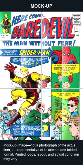 Mock-up image—not a photograph of the actual item, but representative of its artwork and folded format. Printed logos, layout, and actual condition may vary. Twilight Comics watermark is on the mock-up only, not the physical poster.