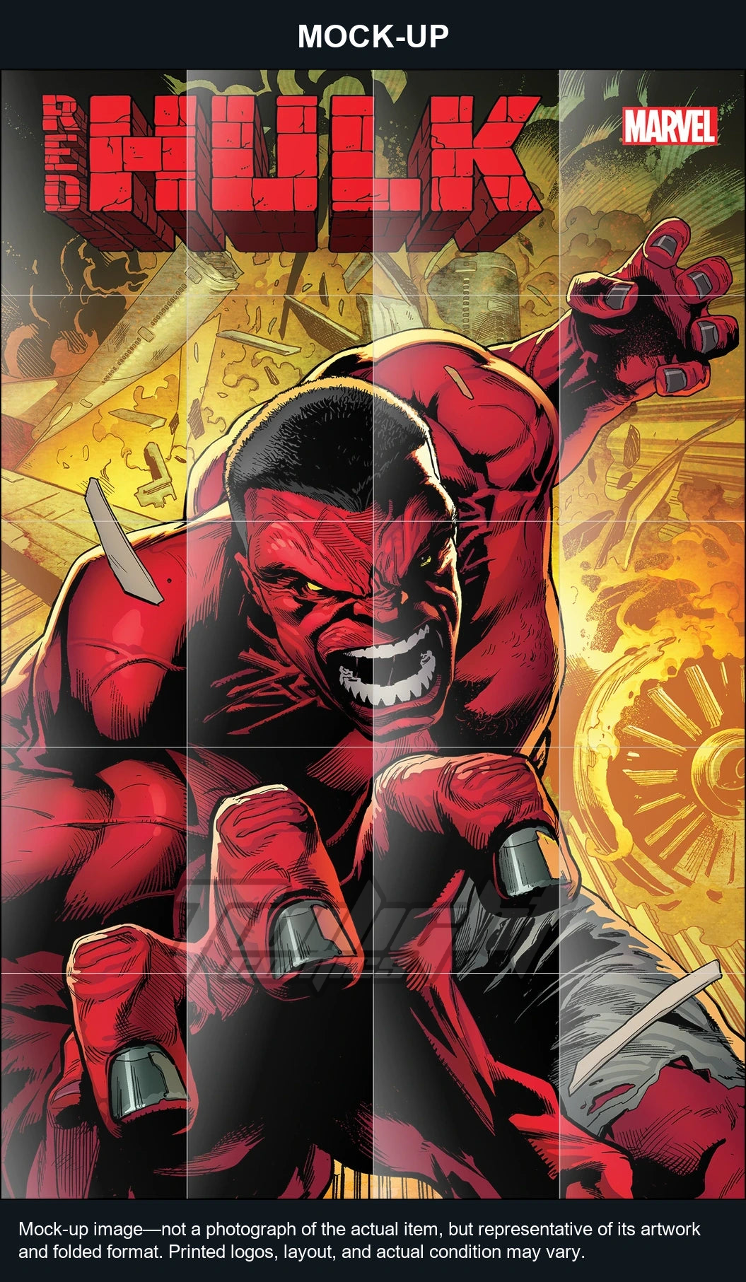 Mock-up image—not a photograph of the actual item, but representative of its artwork and folded format. Printed logos, layout, and actual condition may vary. Twilight Comics watermark is on the mock-up only, not the physical poster.