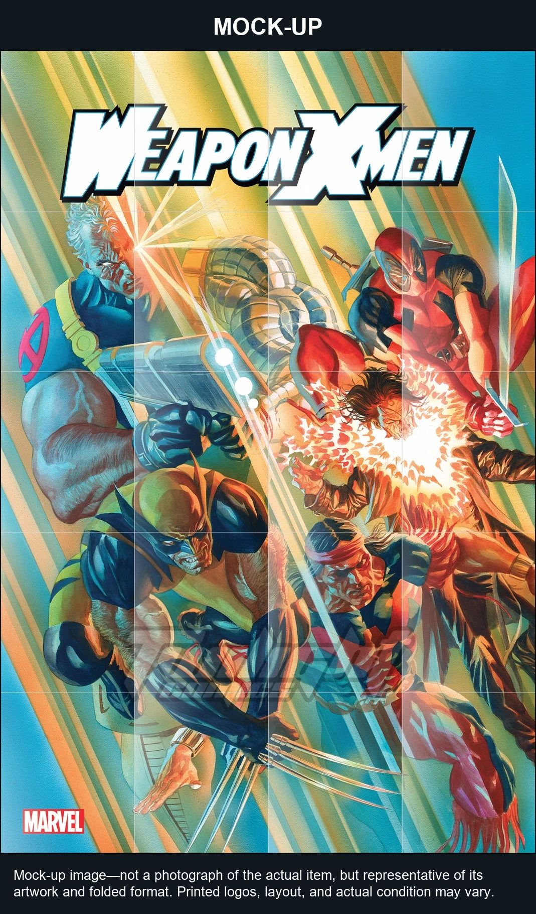 Mock-up image—not a photograph of the actual item, but representative of its artwork and folded format. Printed logos, layout, and actual condition may vary. Twilight Comics watermark is on the mock-up only, not the physical poster.