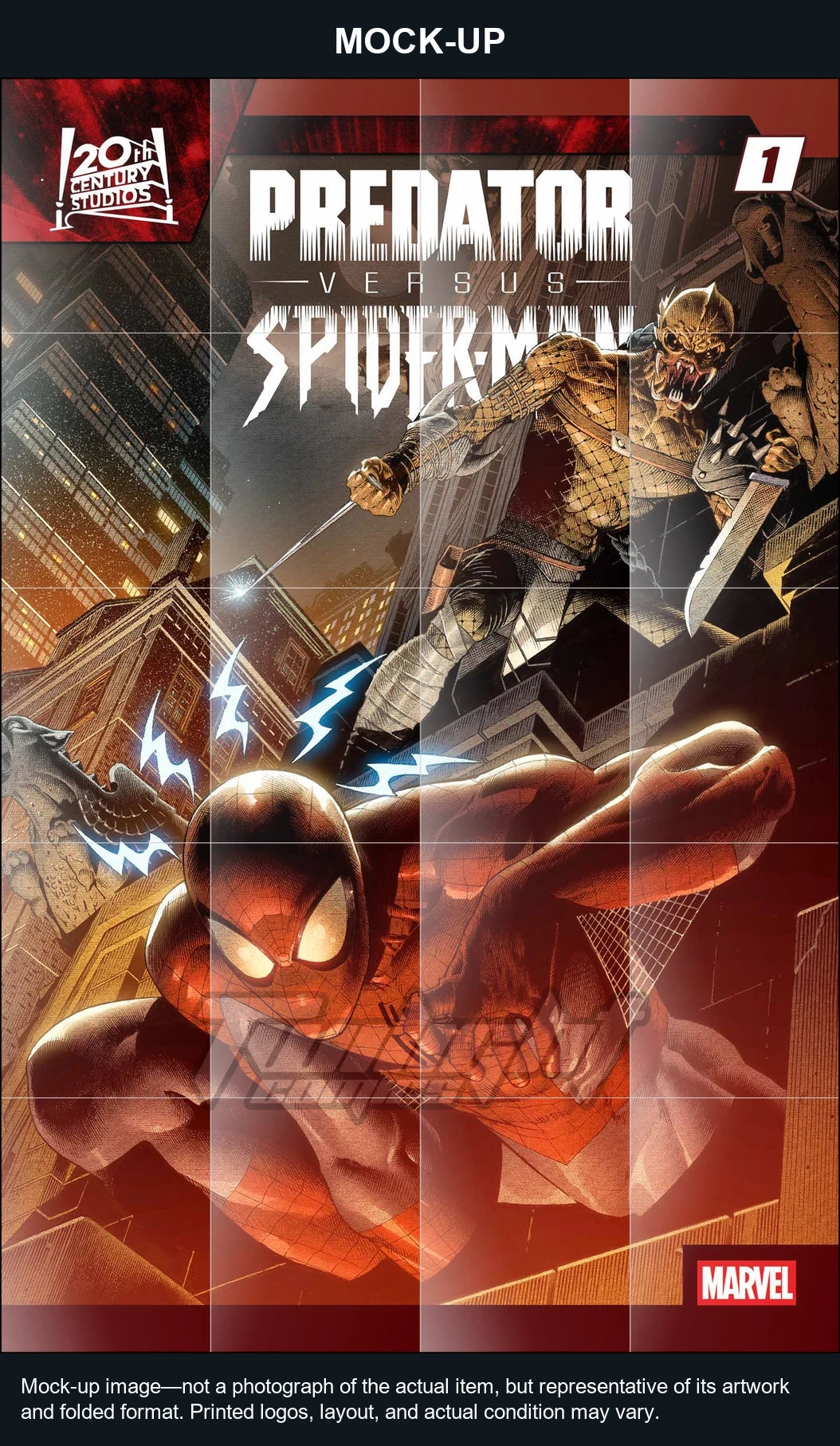 Mock-up image—not a photograph of the actual item, but representative of its artwork and folded format. Printed logos, layout, and actual condition may vary. Twilight Comics watermark is on the mock-up only, not the physical poster.