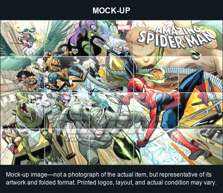 Mock-up image—not a photograph of the actual item, but representative of its artwork and folded format. Printed logos, layout, and actual condition may vary. Twilight Comics watermark is on the mock-up only, not the physical poster.