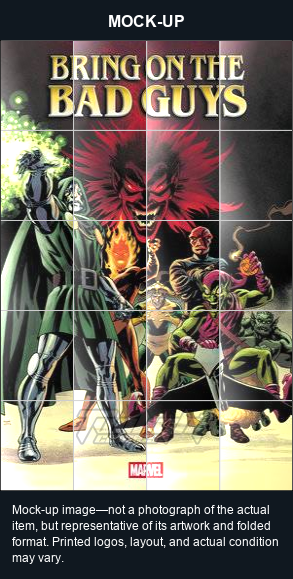 Mock-up image—not a photograph of the actual item, but representative of its artwork and folded format. Printed logos, layout, and actual condition may vary. Twilight Comics watermark is on the mock-up only, not the physical poster.