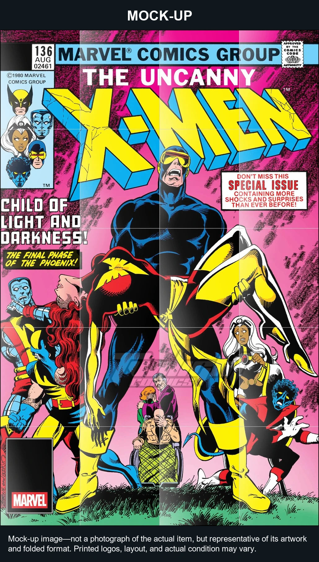 Mock-up image—not a photograph of the actual item, but representative of its artwork and folded format. Printed logos, layout, and actual condition may vary. Twilight Comics watermark is on the mock-up only, not the physical poster.