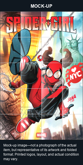 Mock-up image—not a photograph of the actual item, but representative of its artwork and folded format. Printed logos, layout, and actual condition may vary. Twilight Comics watermark is on the mock-up only, not the physical poster.